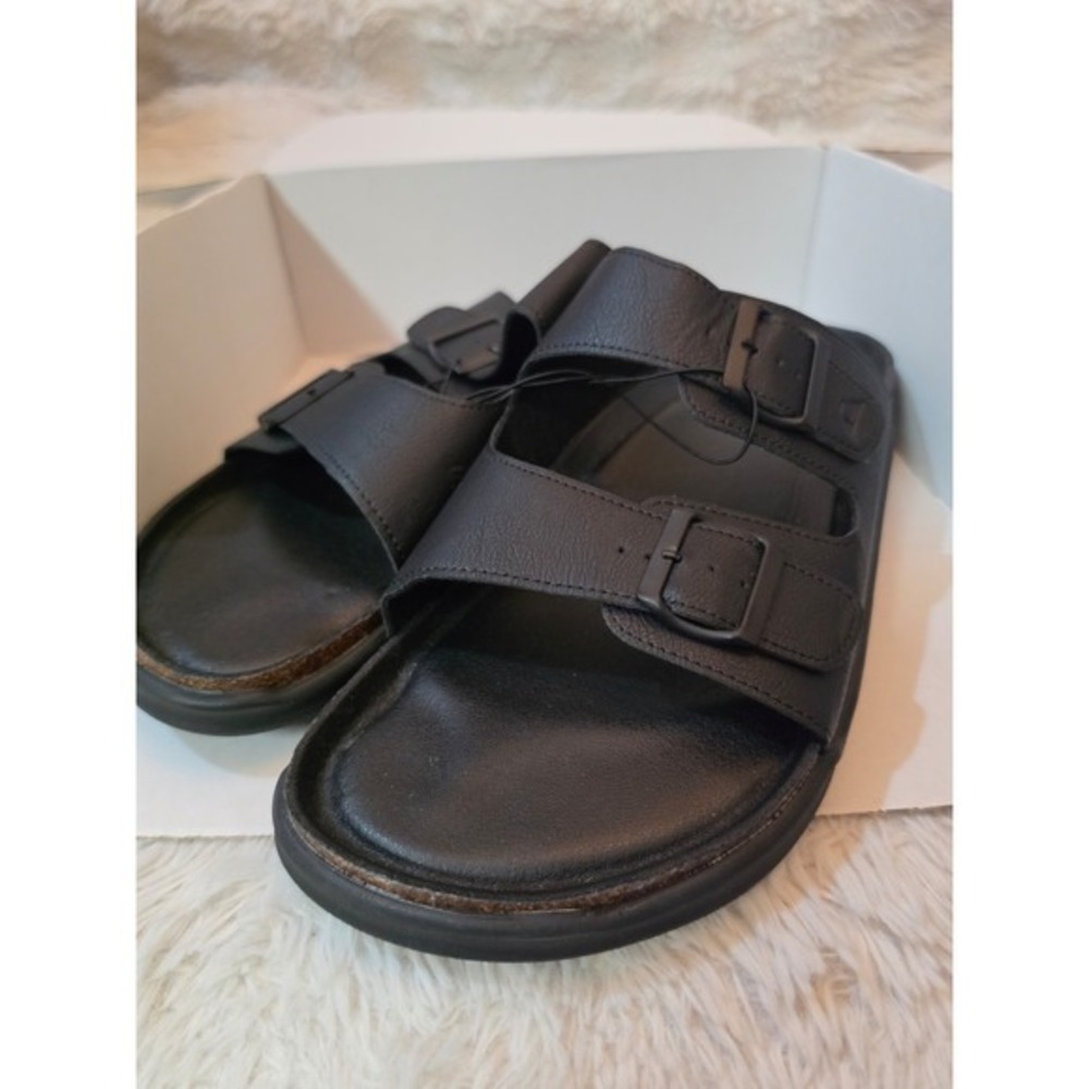 NWOB Quiksilver Deck Men's Slide Sandals - Black Cork - Size 12